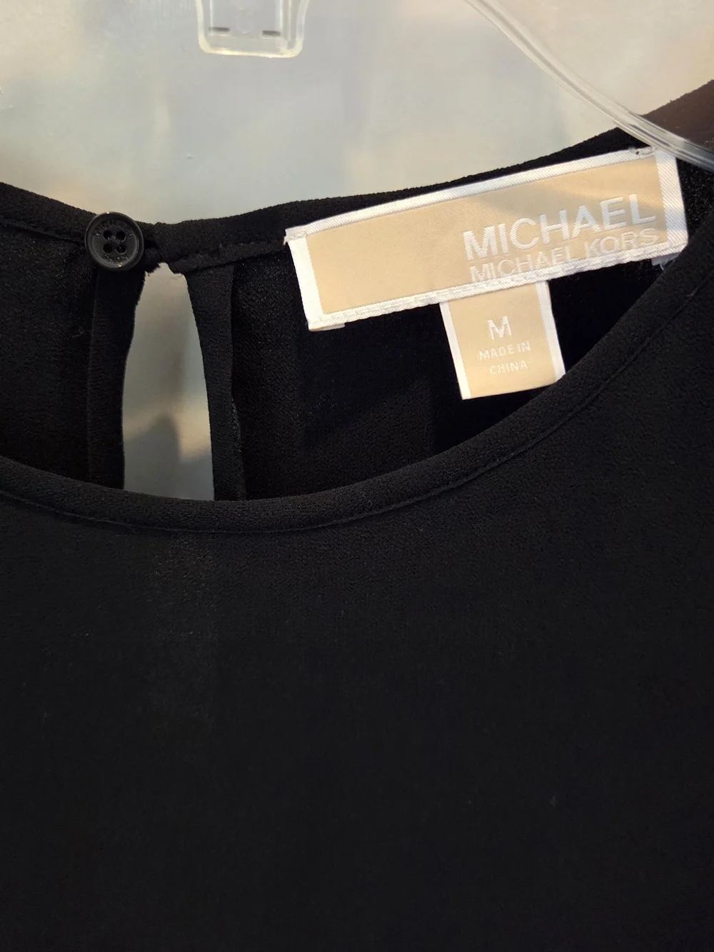 Michael Kors Black Layered Long-Sleeve Blouse